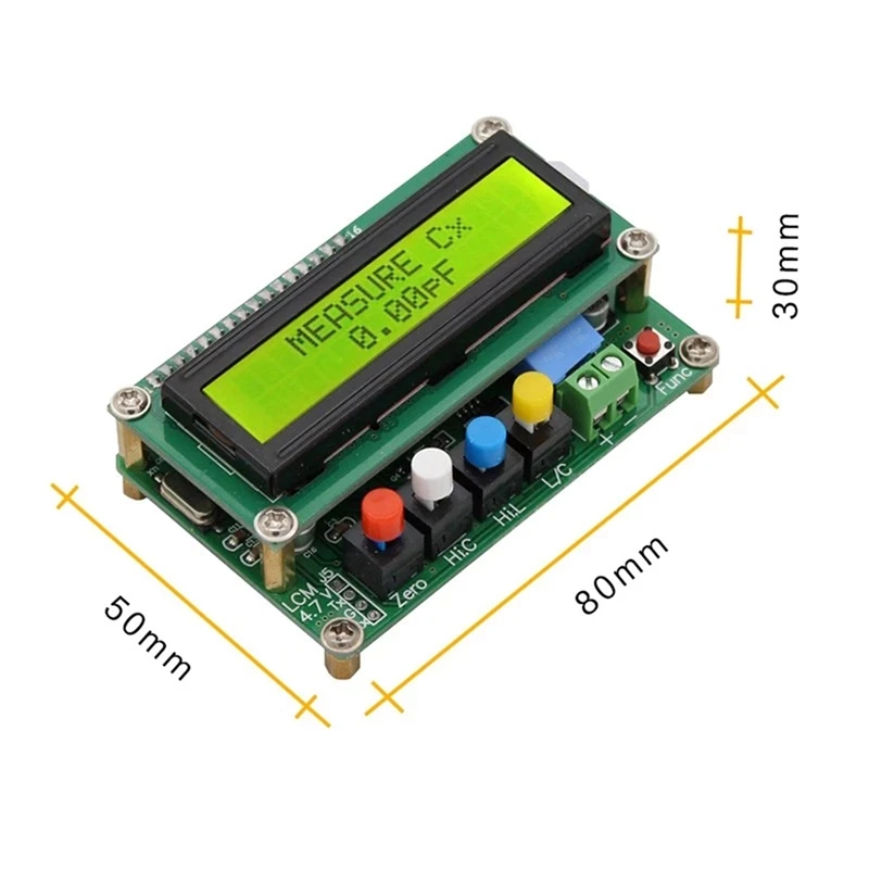 Digital Capacitor Meter Inductance Capacitance L/C Meter LCD Capacitance Meter Tester Mini USB Interface With USB Cable