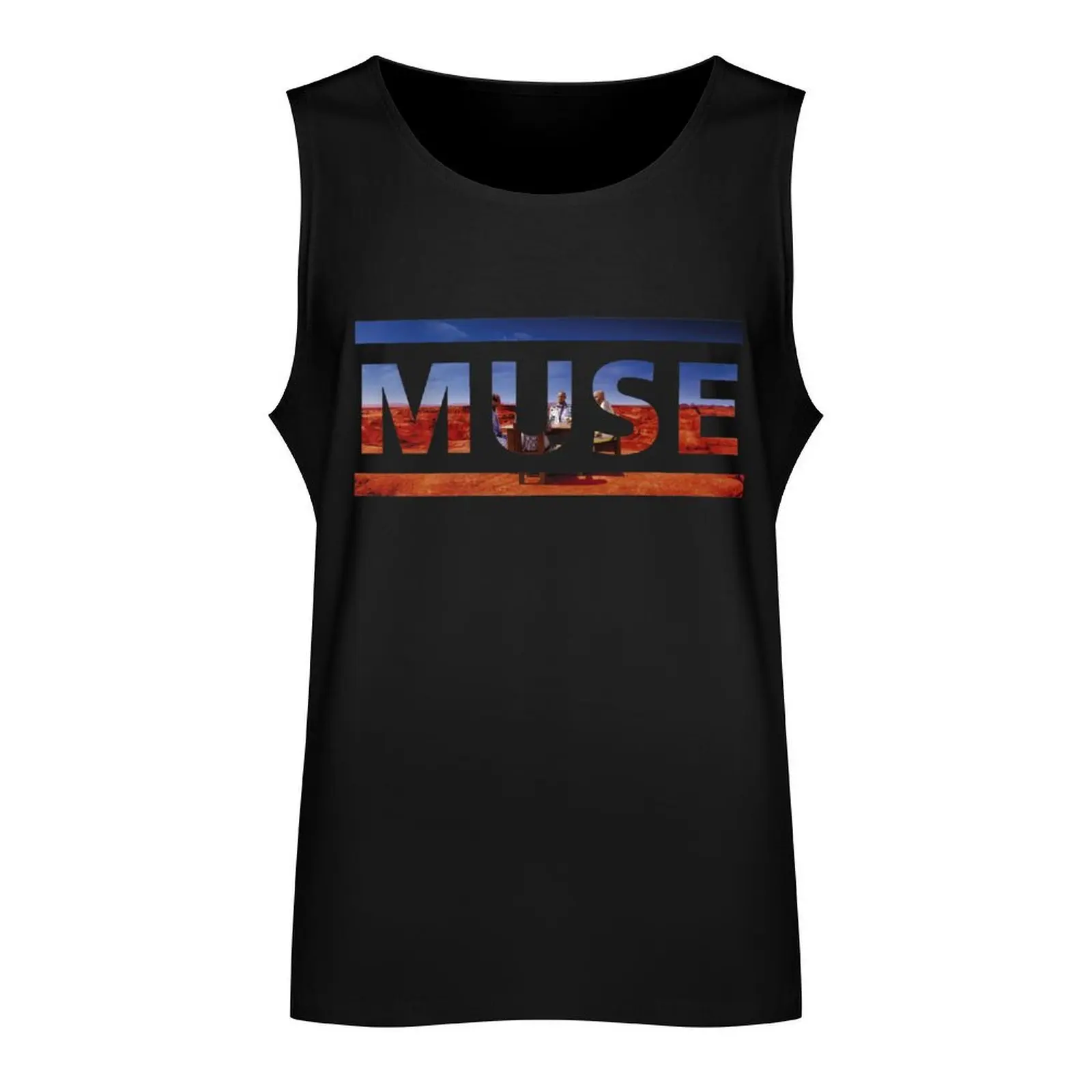 Black Holes and Revelations Muse Cover Logo Tank Top summer clothes for men gym wear men