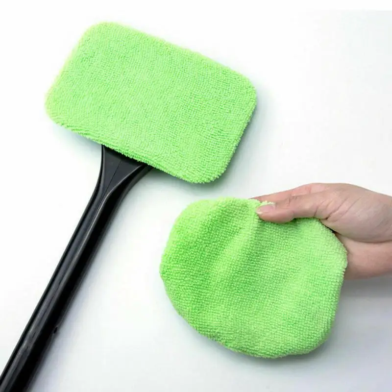 Microfiber Car Windshield Clean Tools Brush Towel With Extend Handle Auto Wiper Cleaner Glass Window Cloths Tool Brushes Kit