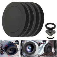 4/5/6.5 Inch Car Speaker Sound Insulation Ring Cotton Bass Door Trim Soundproof Auto Interior Accessories Foam Universal