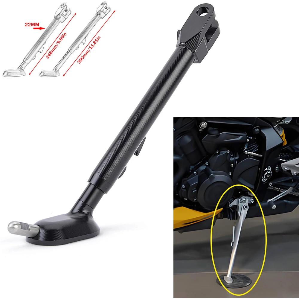 

Подставка, регулируемая боковая подставка для ног для Triumph Street Triple 765 R RS 765R 765RS 2023 2024 2025