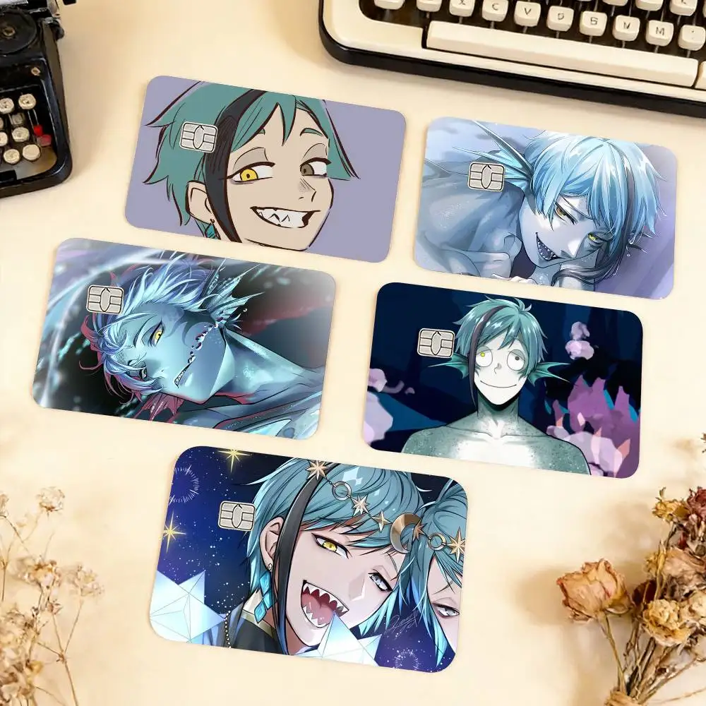 Twist Wonderland Floyd Jade  Waterproof Film Skin Cover Credit Card Stickers Debit Front Bank Bus Pass