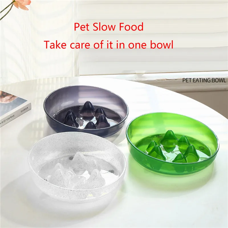 Pet Slow Eating Bowl Dog Bowl with Anti-Skid Pads Dog Bowls Prevents Obesity Non-Slip Puzzle Bowl Pet Bowl Anti-Choking