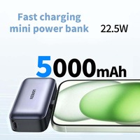 UGREEN 22.5W Fast Charging PowerBank 5000mAh Type C Cable Portable charger with Stand Power Bank Portable  for iPhone 15 Pro Max
