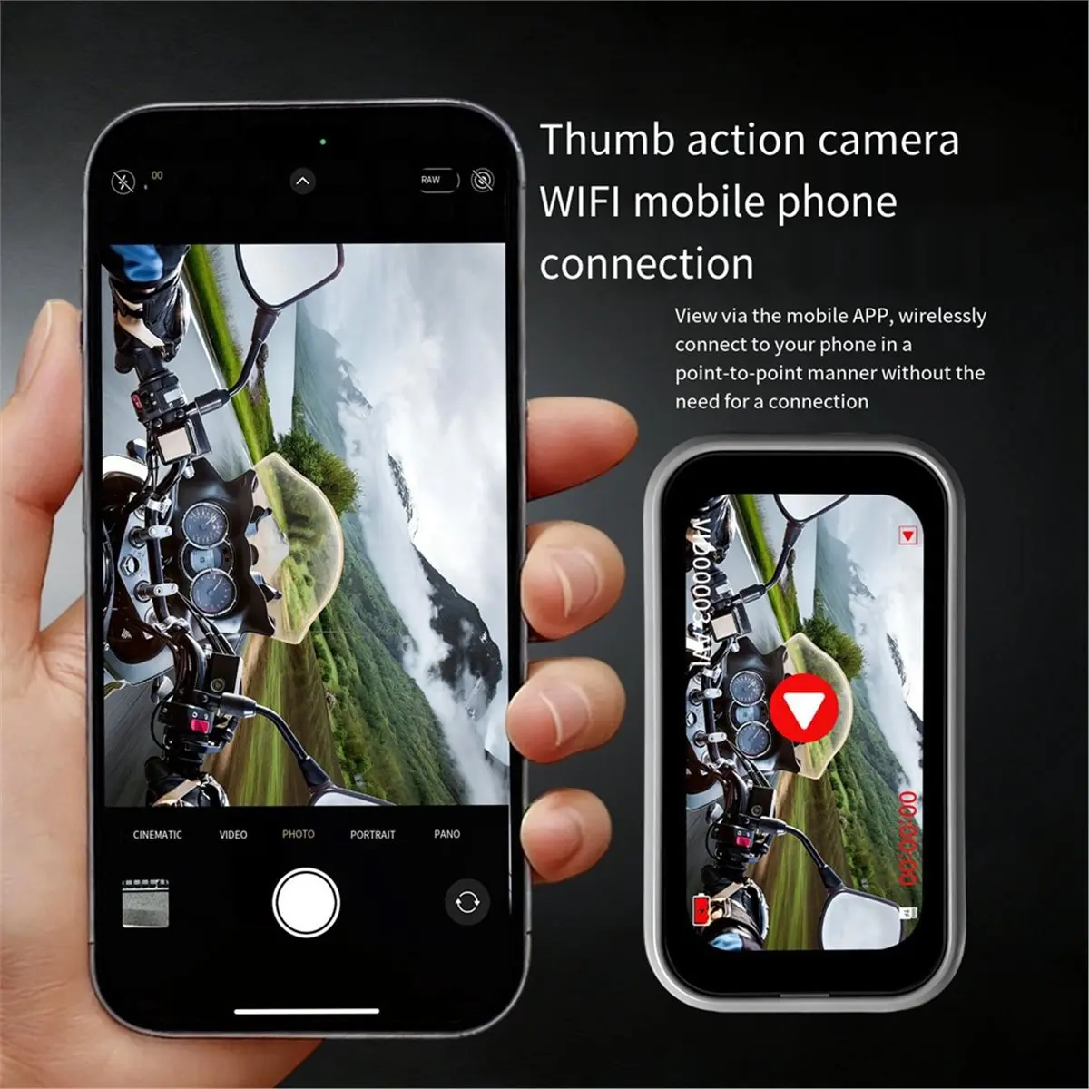 1080P Portable WIFI Camera Small Body HD Digital Video Recorder Miniature Camcorder Long Battery Life Thumb Camera