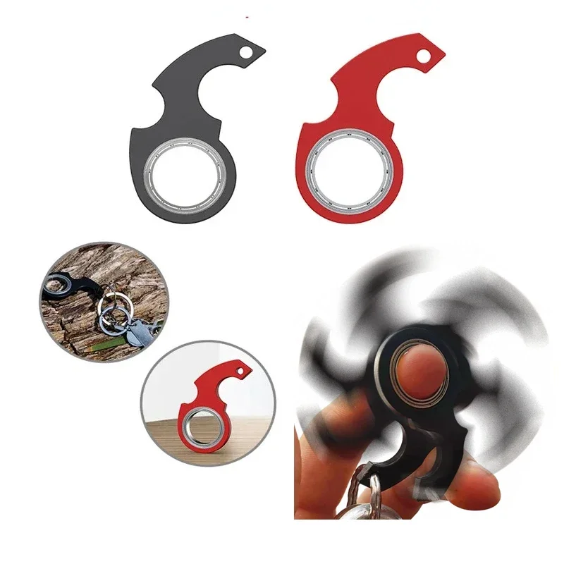 Finger Spinner Fidget Hand Anti-Anxiety Toy Relieves Stress Finger Spinner Keychain Bottle Opener Fidget Toys EDC Fidget Toys