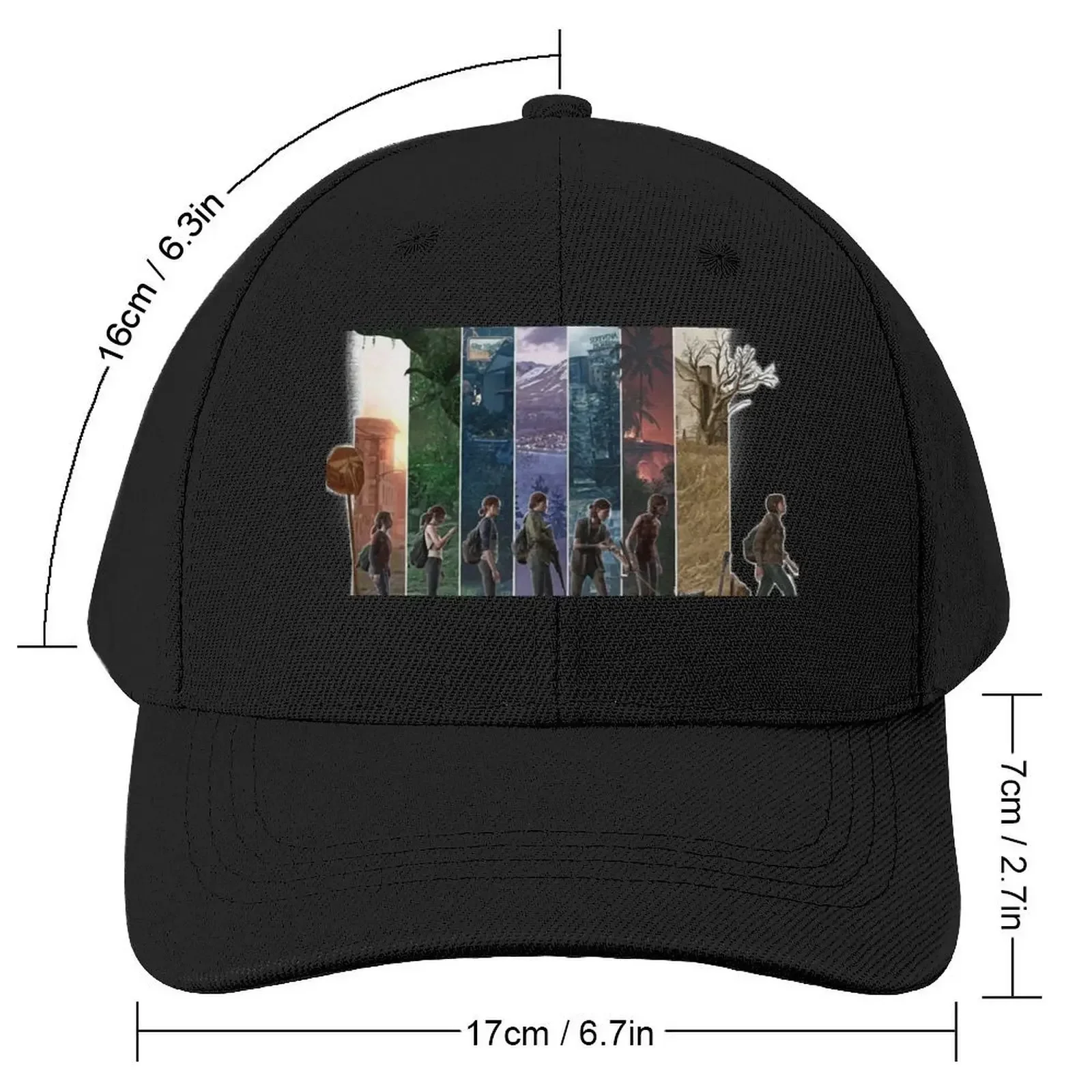 The last of us part 2, the transformation of Ellie Classic Baseball Cap party Hat Sports Cap Hats For Women Men's