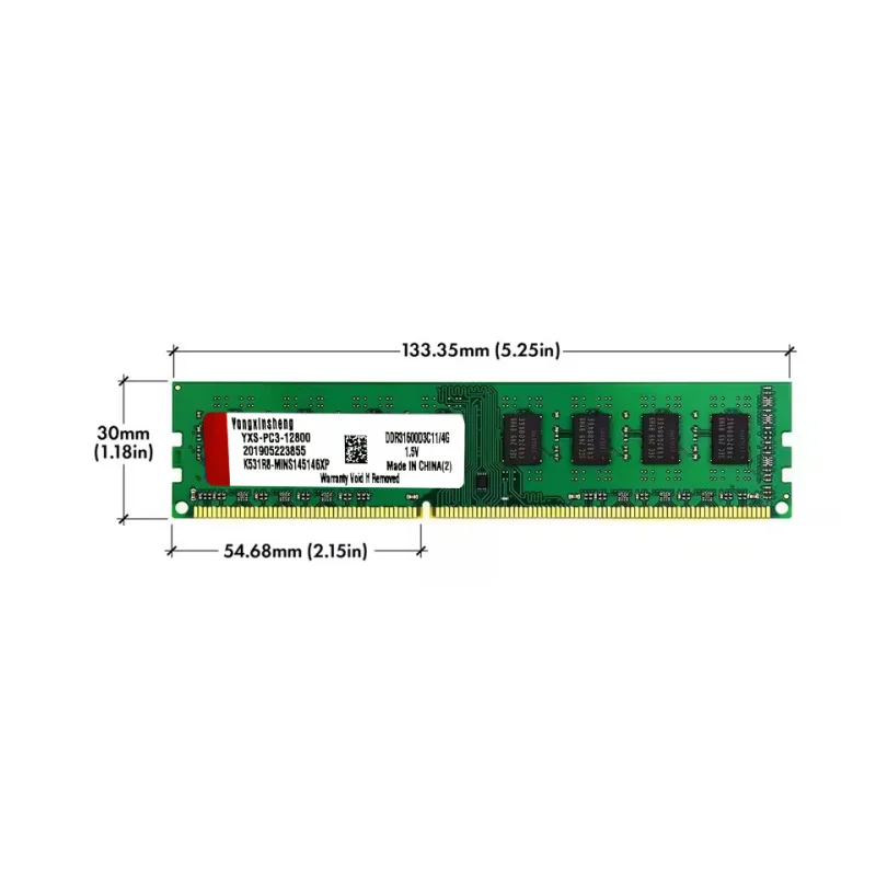 Yongxinsheng – barrette de RAM DDR3 4 go, 8 go ou 16 go, module de mémoire vive, fréquence d'horloge 1333/1600MHz, tension 1.5V, tension V, broches 204Pin, DIMM, Non tamponné