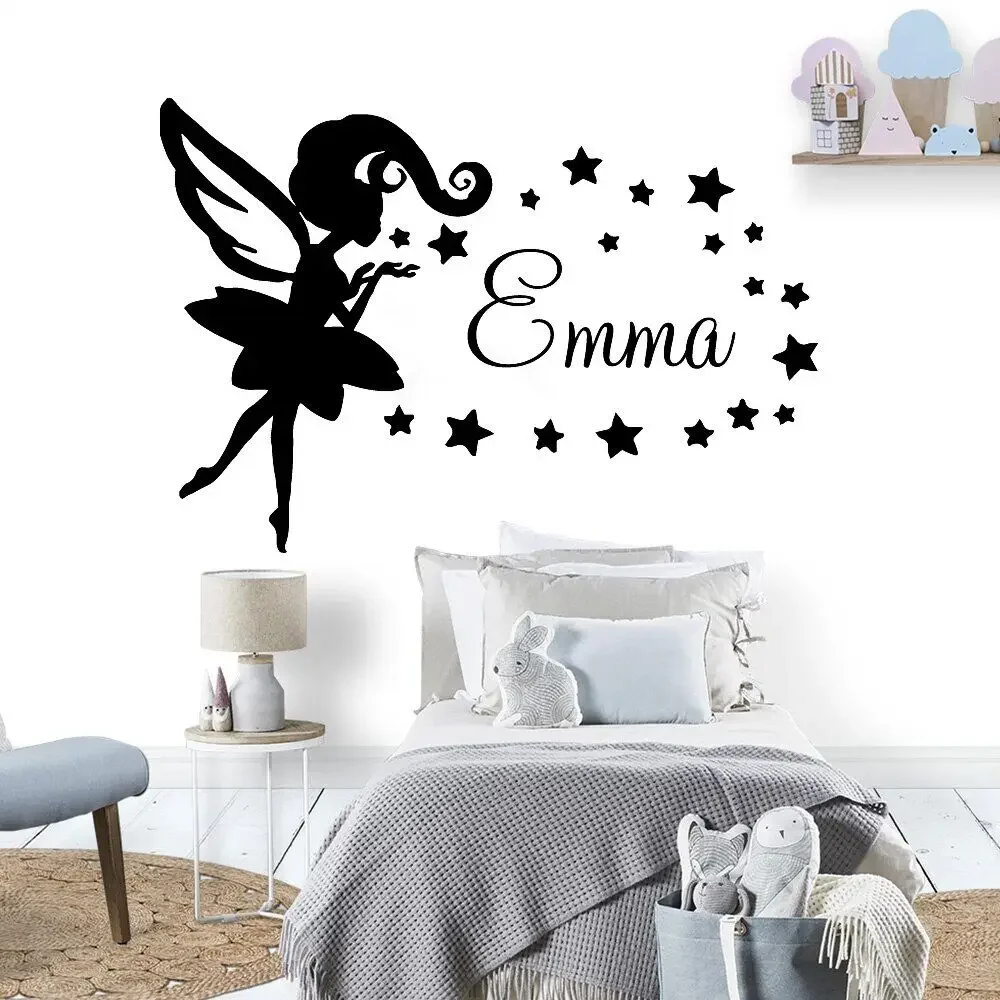Magic Wall Decals Girls Room Art Ornament Personalized Name Vinyl Ceiling Wardrobe Home Furnishing Decorative Sticker Z234