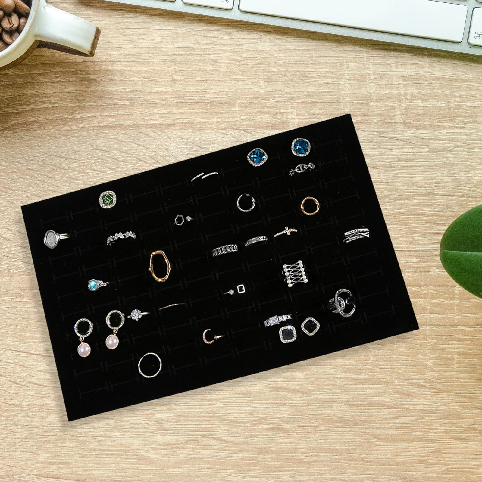 8Pcs Jewelry Box Inserts Ring Holder Sponge Tray Earring Organizer Display Case Storage Ring Boxes Insert Jewelry Holder Insert