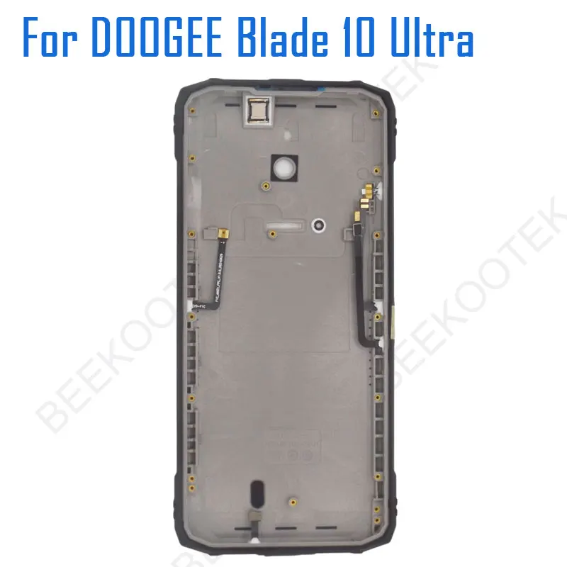 Original DOOGEE Blade 10 Ultra Battery Cover Bottom Shell With Rear Camera Decorative Parts Adhesive For DOOGEE Blade 10 Ultra