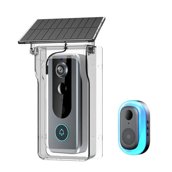 Wireless two-way intercom video doorbell wide-angle high definition night vision graffiti intelligent monitoring wireless