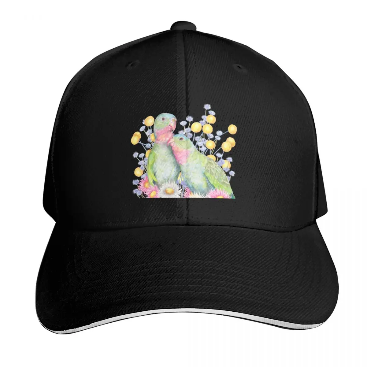 Princess Parrots - Pink Birds from the Australian Outback Baseball Cap Gift for Him Her Casual Daily Wear Quick Dry Performance