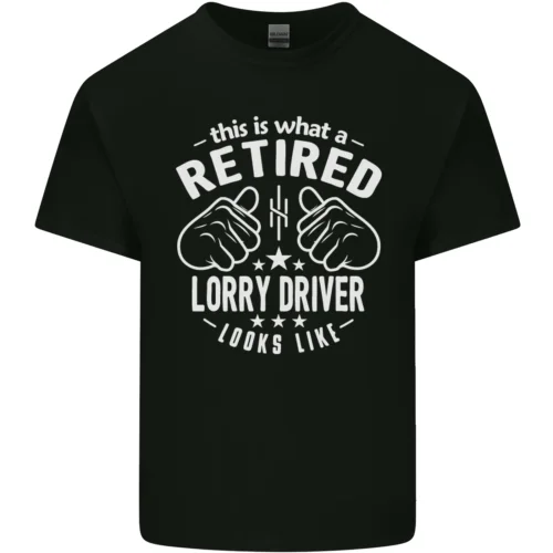 A Retired Lorry Driver Looks Like Mens Cotton T-Shirt Tee Top