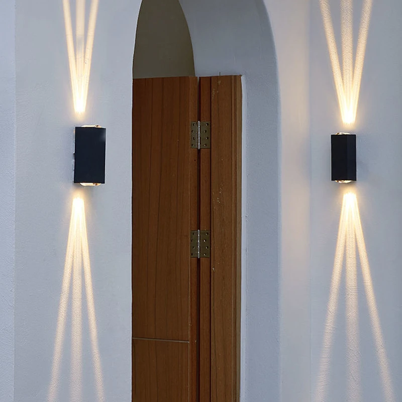 

Dual narrow LED Wall Light Outdoor Indoor Courtyard Corridor Staircase spotlight