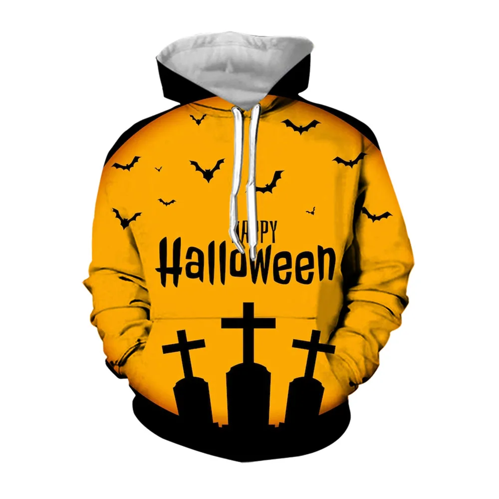 

Jumeast 3D Printing Halloween Party Oversized Hoodie Evil Pumpkin Casual Streetwear Comfortable Hoodies For Men Fashion Coat