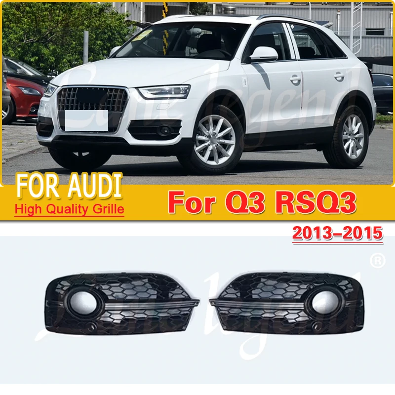 Modify RSQ3 Style Dedicated Standard Black Front Fog Light Fog Llamp Cover Grille Grill Car Styling For Audi Q3 2013-2015