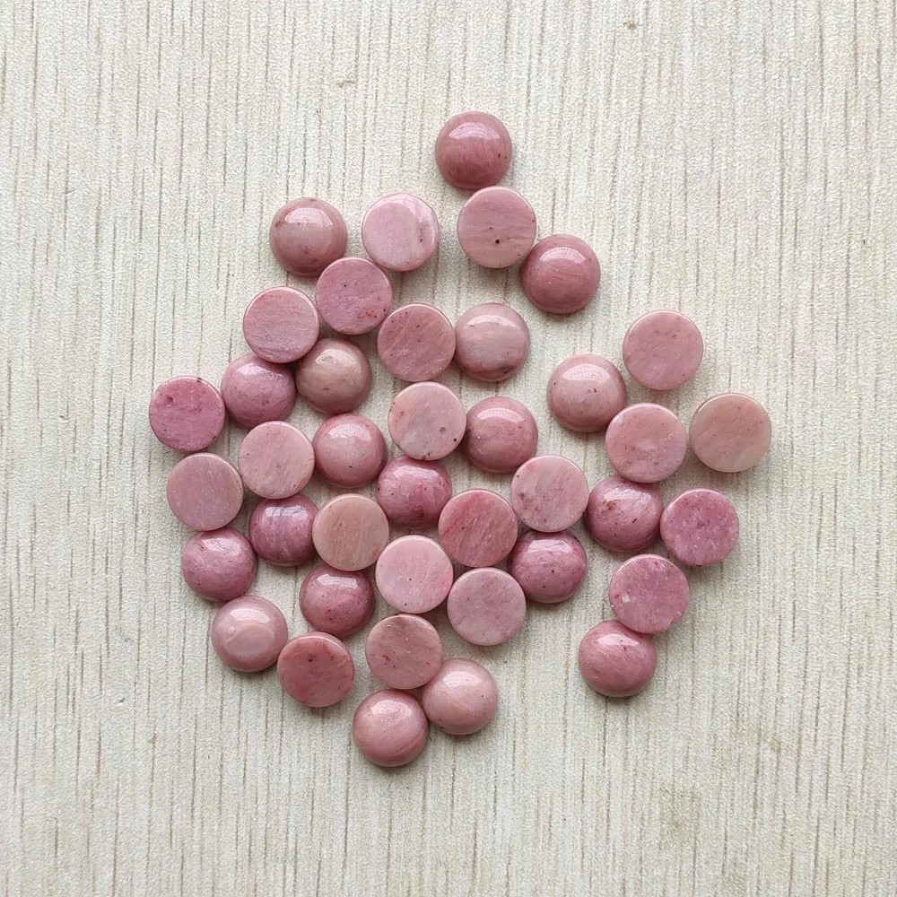 New High Quality Natural Rhodochrosite round cab cabochon beads 10mm for jewelry accessories wholesale 30pcs/lot free shipping