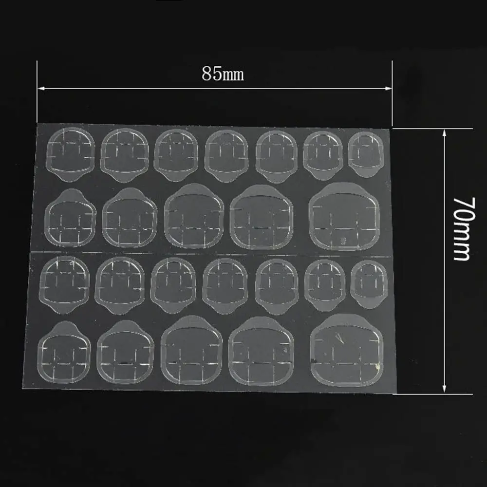 Kosmetyczne DIY Przezroczyste Sztuczne Paznokcie Końcówki Dwustronne Naklejki Narzędzie do Przedłużania Taśmy Klejące