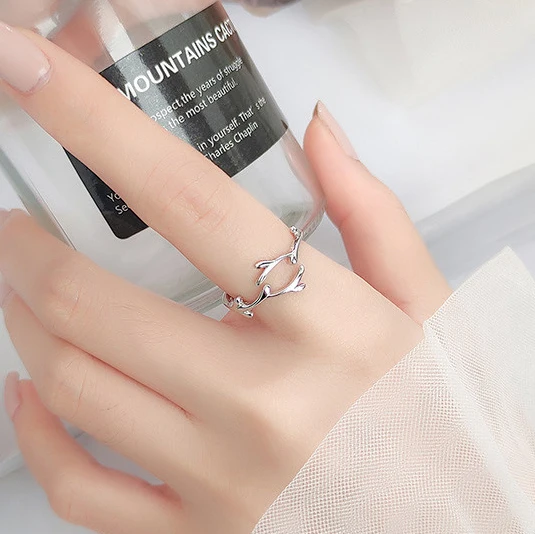 Women's 925 Sterling Silver Flower Shell Geometric Ring