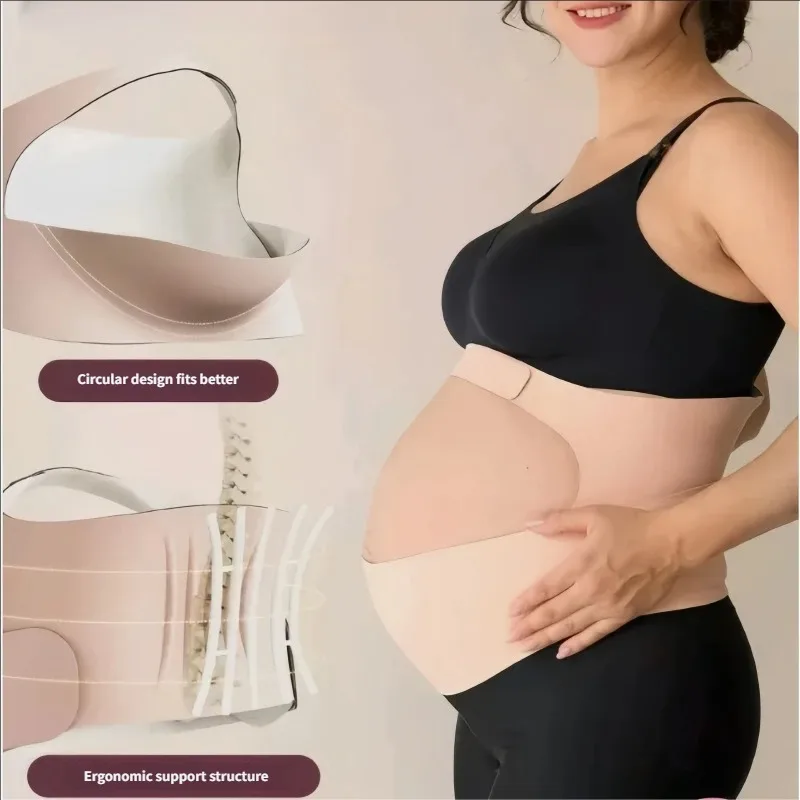 Pregnant Women Support Belly Band Adjustable Two-Sided High Elasticity Postpartum Recovery Abdomen Brace Protector Pregnancy