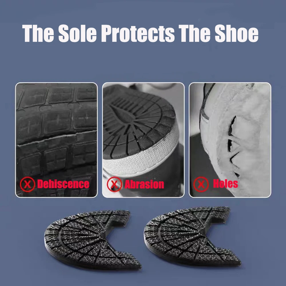 Suola in gomma Protector Sneakers Suola Scarpe Riparazione Adesivi Solette antiscivolo Autoadesivo Sostituzione Scarpa Suola Resistente all'usura