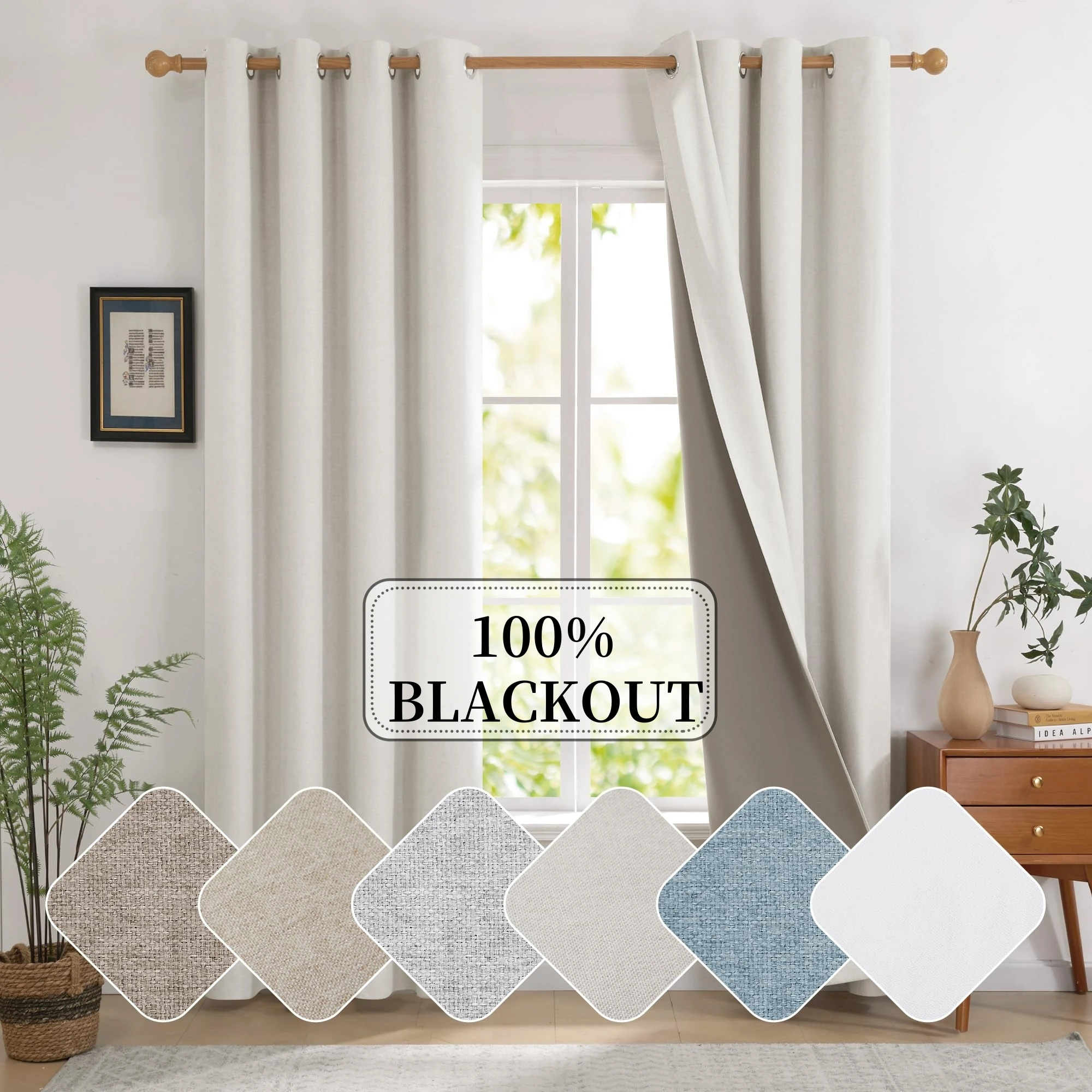 350cm Height Custom Made 100% Blackout Curtains Extra Long Noise Reducing Curtains Bedroom Living Room Curtains