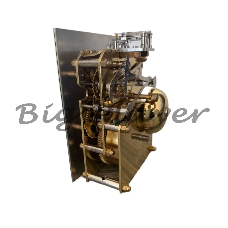 عجلة توازن زنبركية للشعر، حركة حفظ الوقت، معدات نحاسية بالكامل، ساعة طاولة، شريط حركة، حركة ساعة حفظ الوقت #3