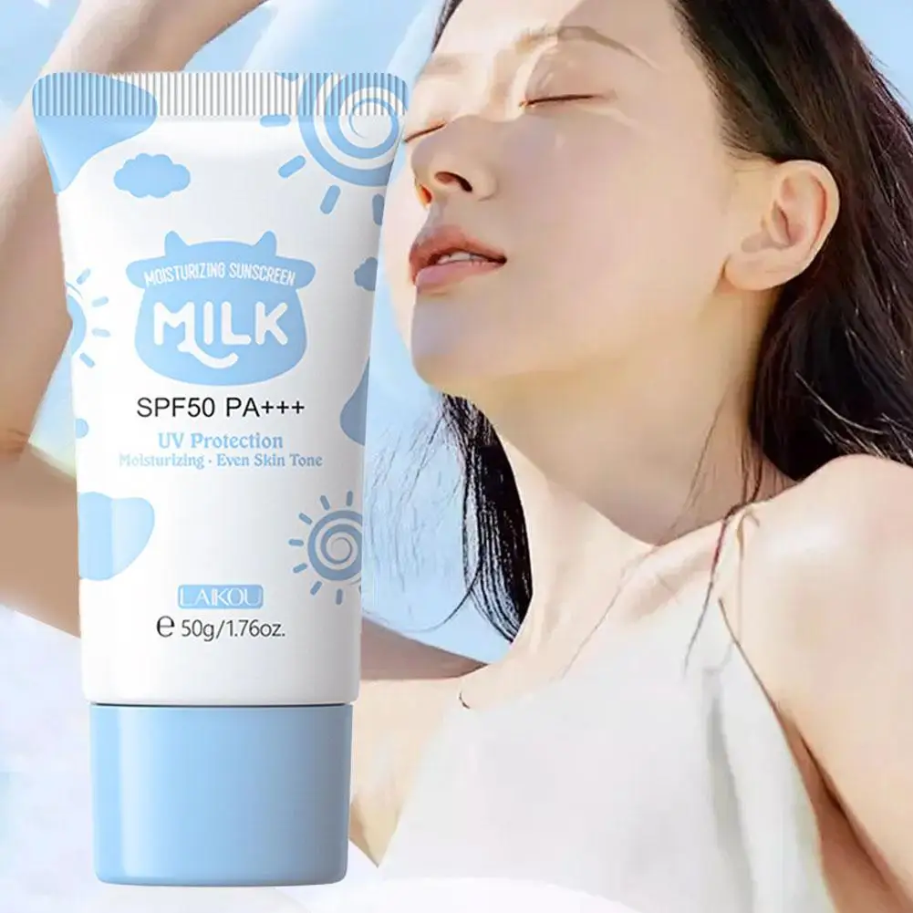 SPF50+ Sunscreen Cream Spf50 Gel Isolation Lotion For Men And Women Moisturizing Whitening Waterproof Refreshing Water I8U1