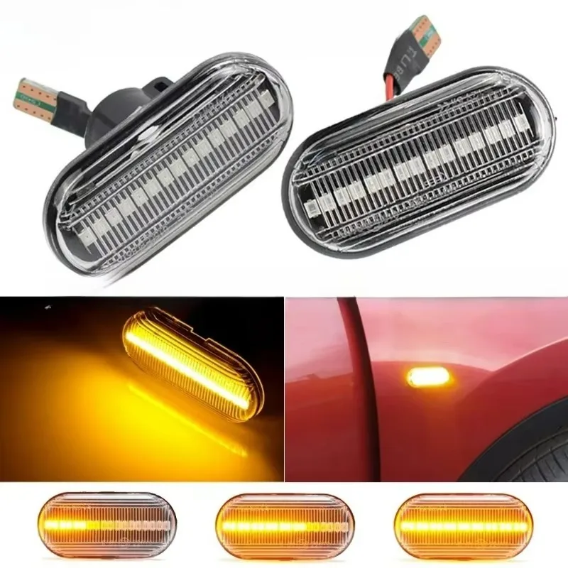 Led Dynamic Side Marker Turn Signal Light For Clio 12 KANGOO MEGANE ESPACE TWINGO MASTER Nissan Opel Smart TWO