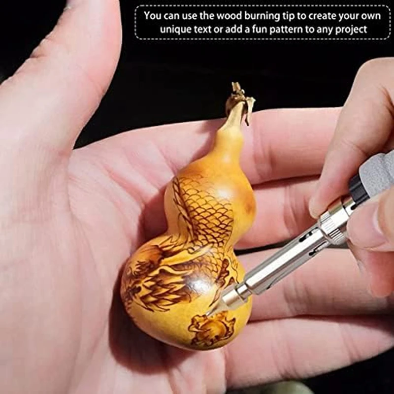 56 ピース木材燃焼チップセットレター木材燃焼ツールゴールド真鍮 DIY エンボス彫刻クラフト木材燃焼