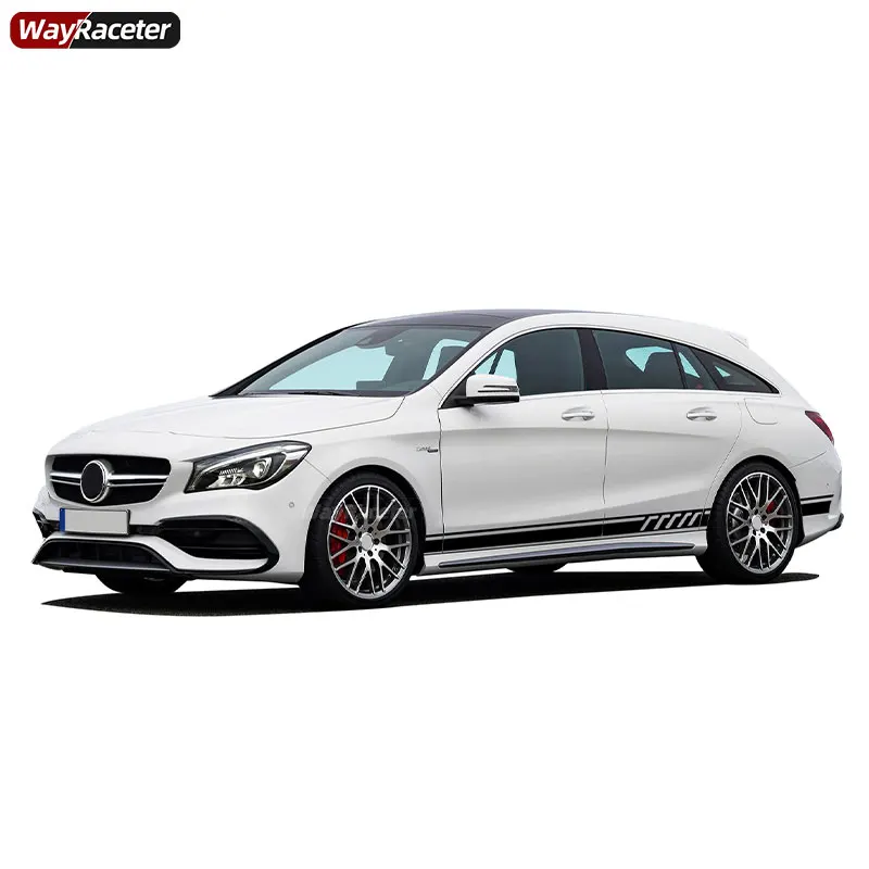 2 Pcs Side Stripes Sticker Edition One Style Body Graphics Decal For Mercedes Benz C117 X117 W117 C118 X118 W118 CLA Class AMG