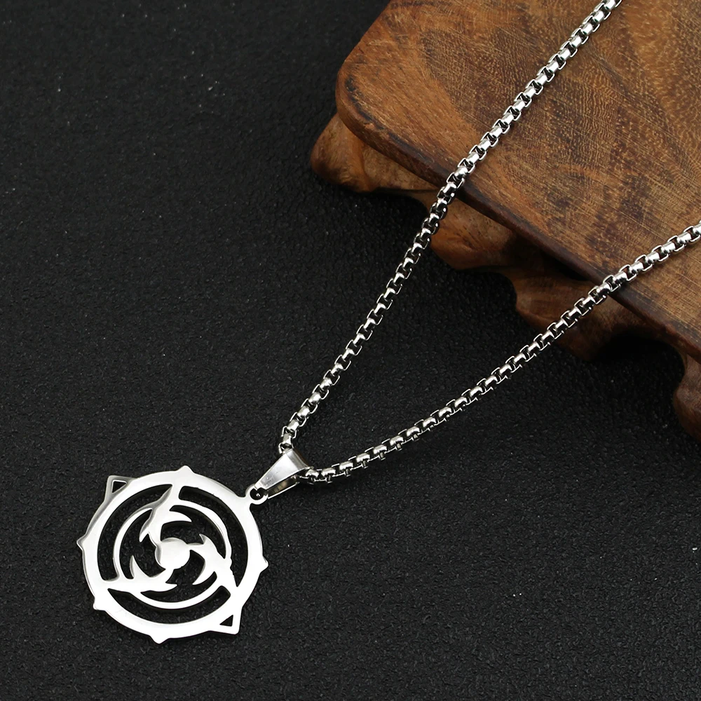 Game Genshin Impact Necklace Fatui Harbingers Scaramouche Kunikuzushi Cosplay Unisex Pendant Choker Wanderer Balladeer Jewelry