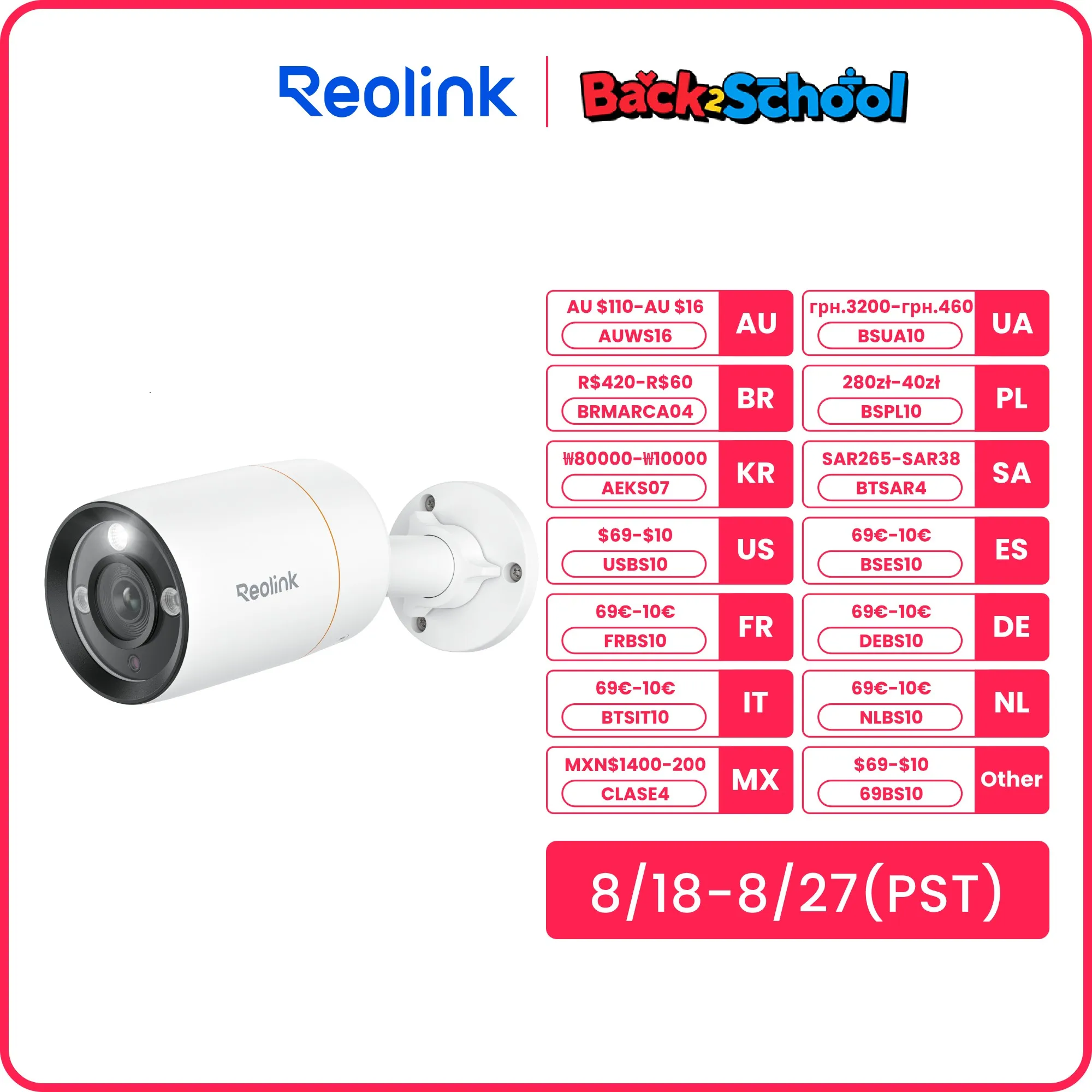 

Reolink 12MP Ultra HD PoE IP Camera Smart Advanced Detection & Alert Security Cam 2-way Audio Bullet&Dome Surveillance Cameras
