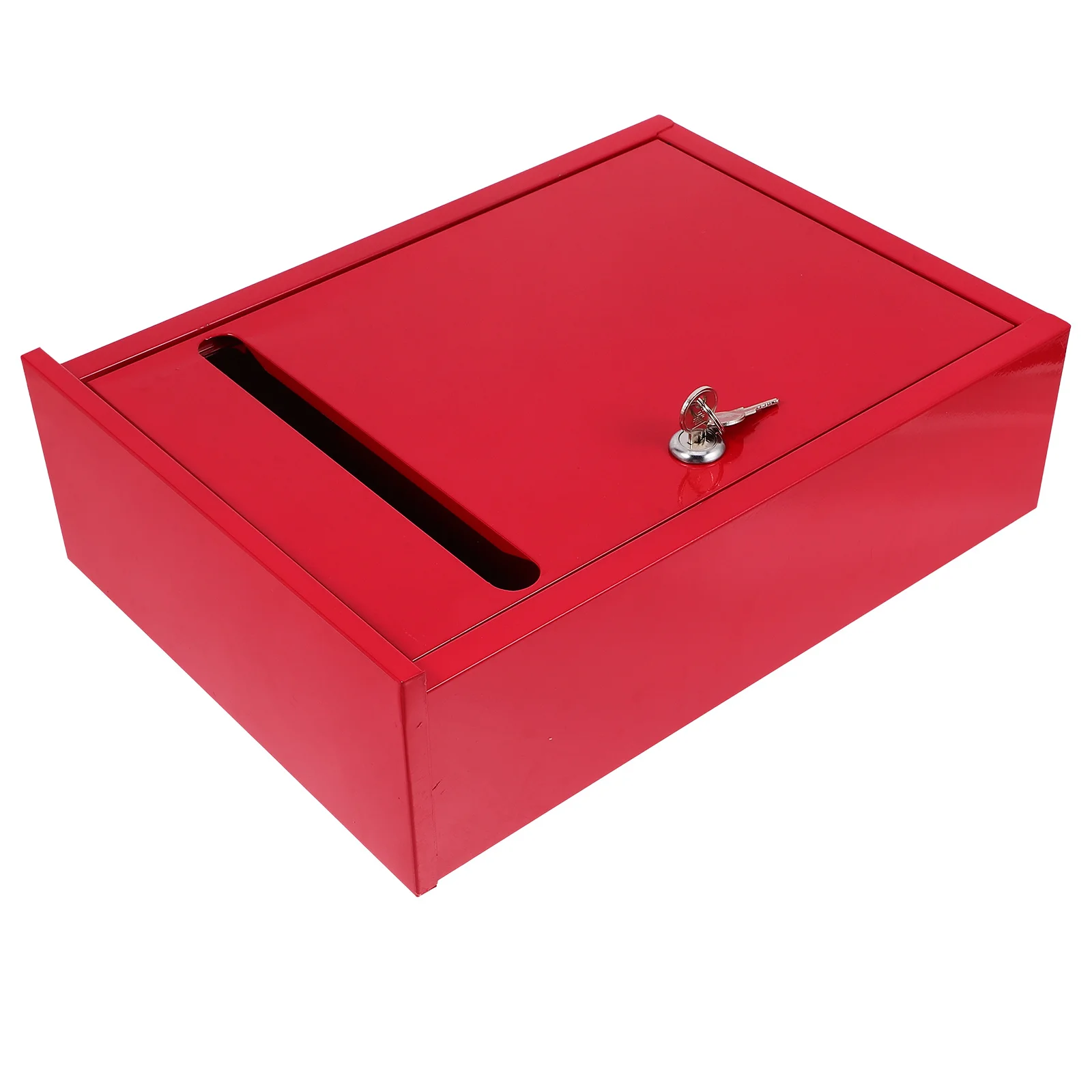 

Suggestion Outdoor Large Capacity Wall Mounted Metal Locking Drop Box For Complaints Feedback Donation Mail Collection Cash