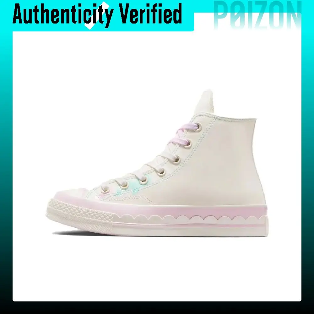 Converse 1970s Versatile High top Canvas Shoes Unisex White Pink A10947C