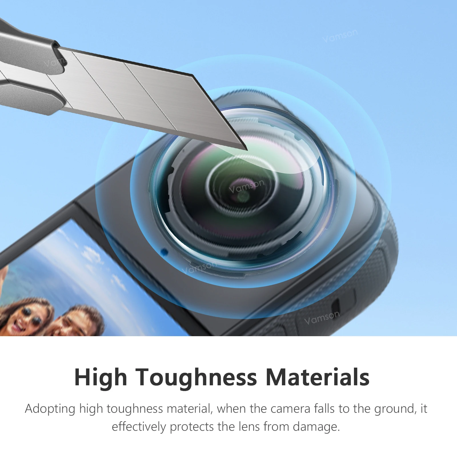 Vamson Lens Guards Cap for Insta360 X4 Anti-Scratch High Quality Lens Protection Cover for Insta360 X4 Action Camera Accessories