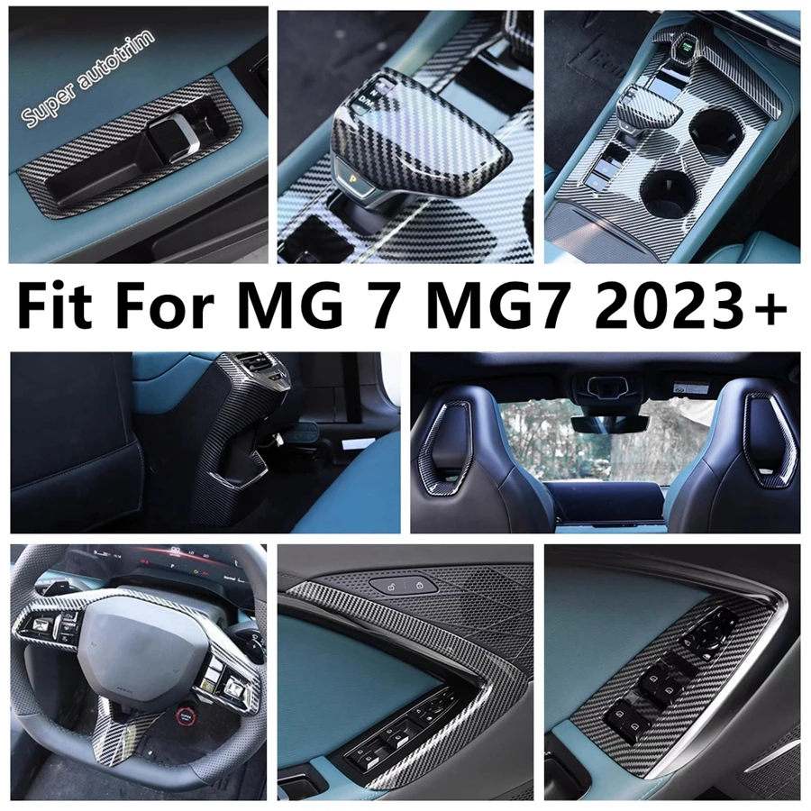 

For MG 7 MG7 2023 2024 2025 Accessories Seat Backrest Frame / Gear Shift Panel Shifter Head / Steering Wheel Cover Trim Interior