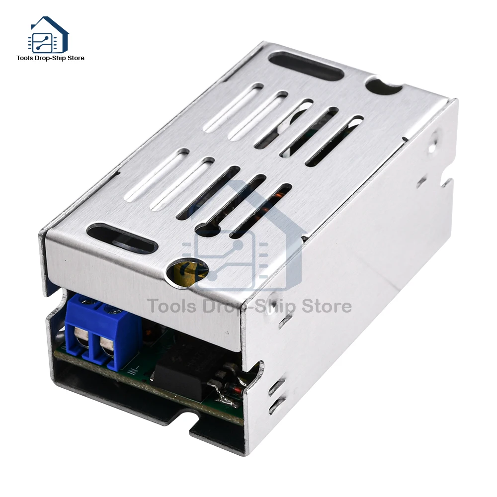 DC8-55V ke DC1-36V 5V 12V 24V konverter Step Down dapat disesuaikan papan Buck 200W 15A modul daya regulasi voltase daya tinggi