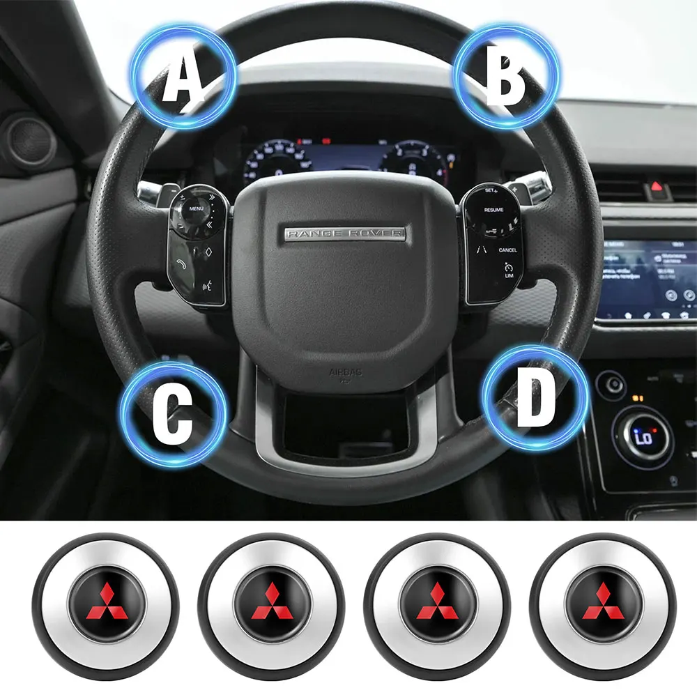 

1/2 шт., ручка-спиннер для автомобильного колеса, вращение на 360 градусов для Mitsubishi ASX Galant Mirage L200 EVO Triton Pajero Outlander