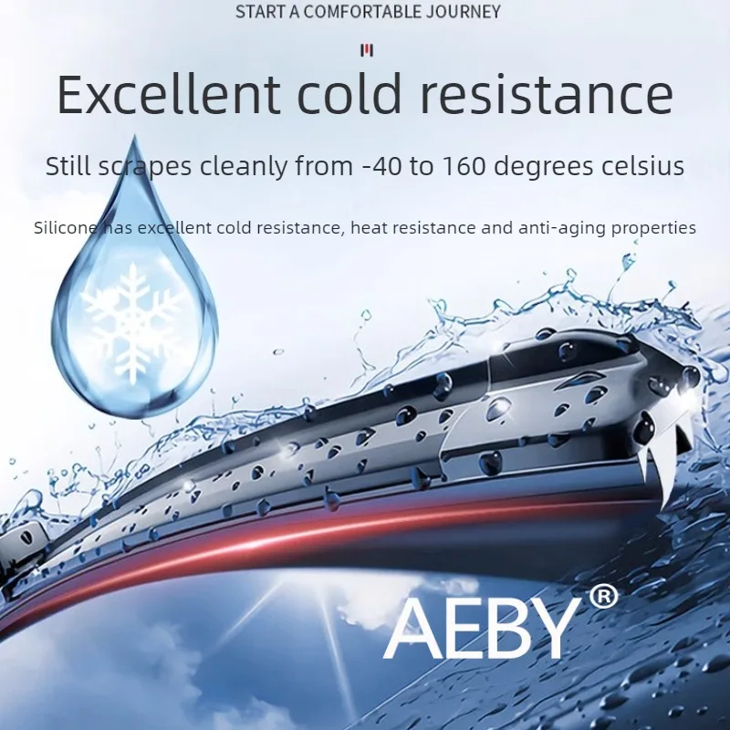 AEBY For BYD Atto 2 2025 Silent Wiper Blades,Quiet Window Wiper Set,3-Tier Rubber for Quiet Cleaning,Durable All-Weather Set