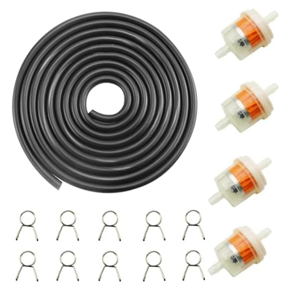 

Hose Clamp Set with Comprehensive Fuel Filter Kit Designed for Motorcycle & Scooter Performance Enhancement During Use