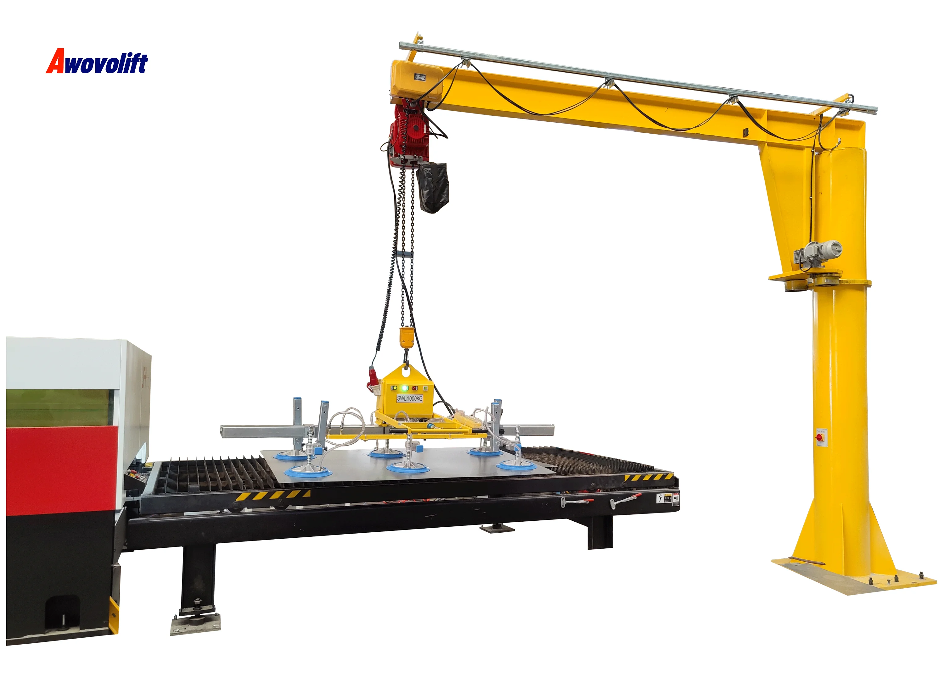 Awovolift Metal Sheet Vacuum Lifter Equipment For Composite aluminum sandwich board With DC24V AC CE Certificate