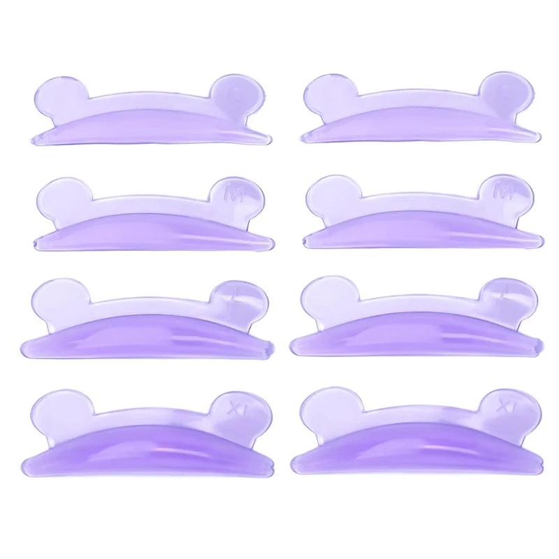 4 Pair Lash Lift Silicone Pads Bear Shape Eyelash Perm 3D Curler Eye Patches Applicator Tools Eyelashes Extension Accessories