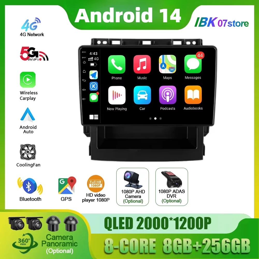 Android 14 For Subaru Foreste 5 Impreza 5 2018-2023 Car Radio Multimedia Navigation Bluetooth Apple CarPlay Touch Screen Stereo