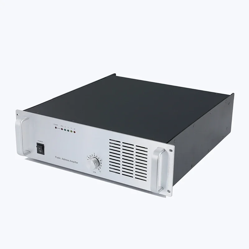 Professional 3U เครื่องขยายเสียงดิจิตอล 2000w Class D Power Amplifier สําหรับระบบเสียงประสิทธิภาพสูง