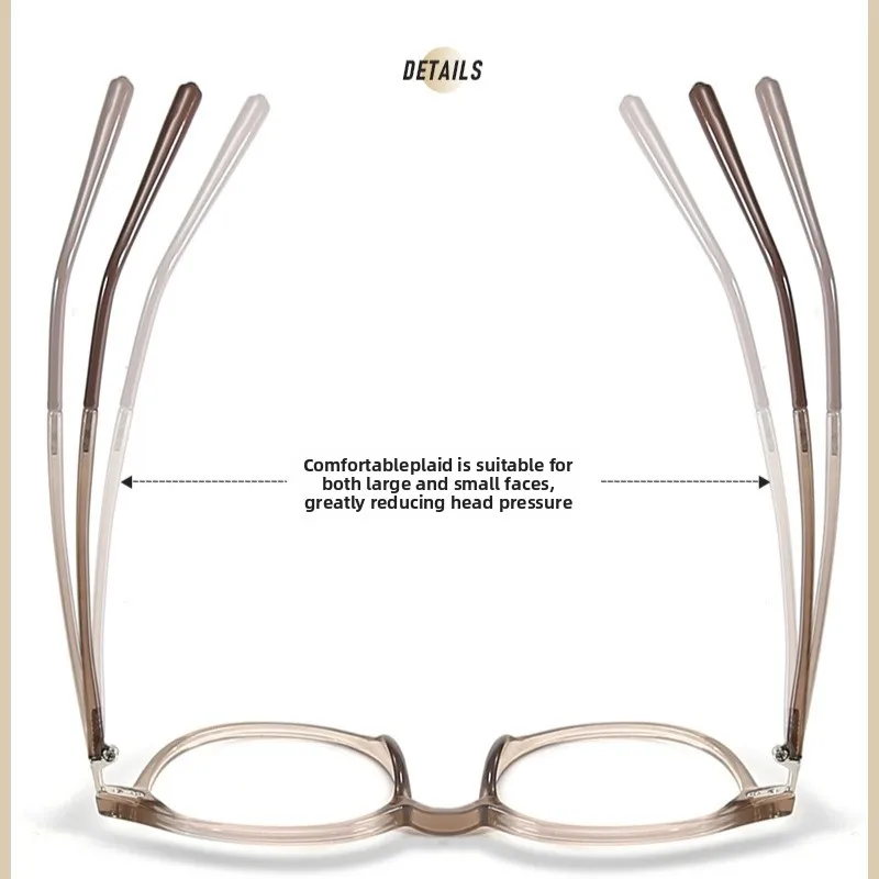 CLLOIO ملابس يومية مريحة TR90 نظارات طبية الضوء الأزرق حجب قصر النظر المستديرة نظارات للقراءة النظارات التقدمية #5