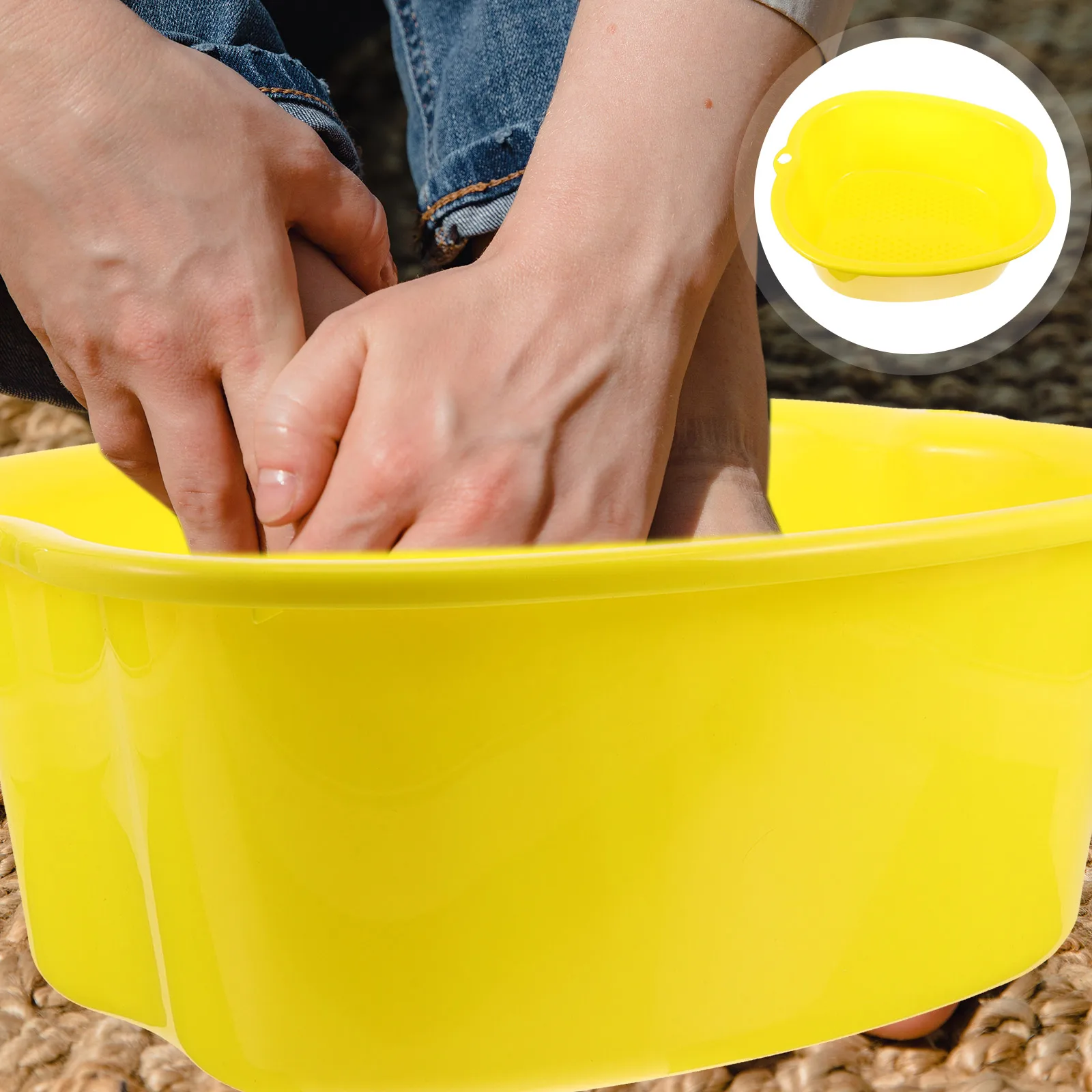 

Multifunctional Plastic Foot Basin For Spa And Massage Portable And Convenient For Indoor And Outdoor Activities