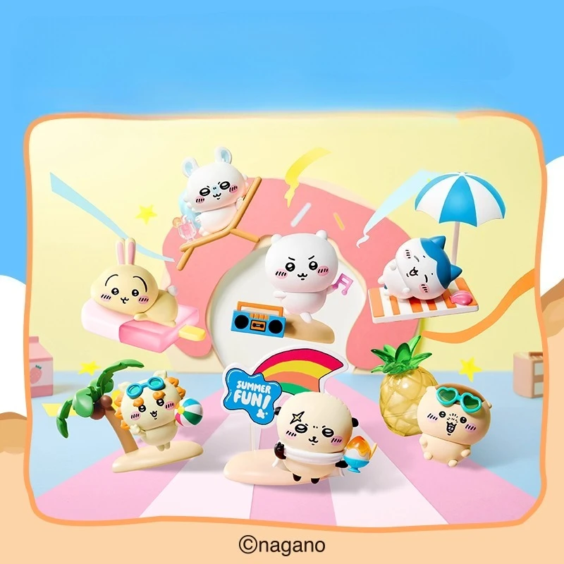 

Chiikawa Summer Cuties слепая коробка загадочная подарочная коробка случайные 6 стилей Kawaii милая мини-фигурка Коллекционная игрушка для фанатов аниме