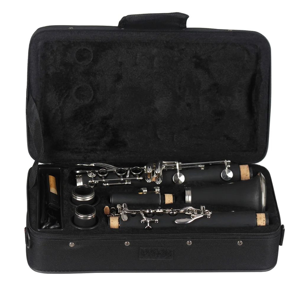 

Black Bakelite Clarinet For Beginners Clarinet With Kit Accessories Practice Student Instrument